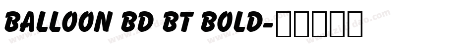 Balloon Bd BT Bold字体转换
